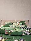 ESSENZA | Satin-Bettwäsche LAURINE 70x90cm/140x200cm Shale Green | dunkelgrün